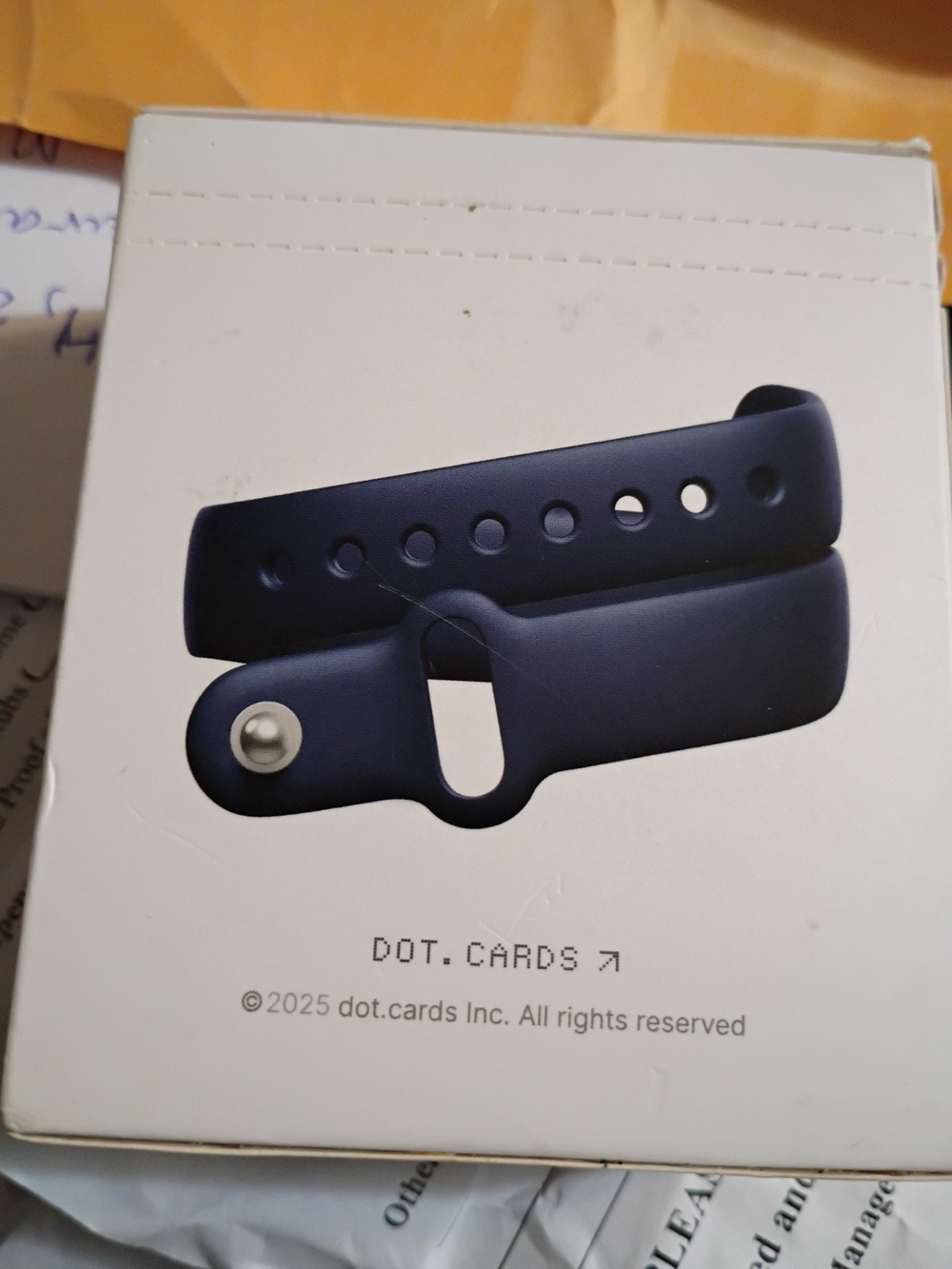 Dot.Cards Silicone Wristband Strap in Blue